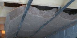 Pose isolant plafond